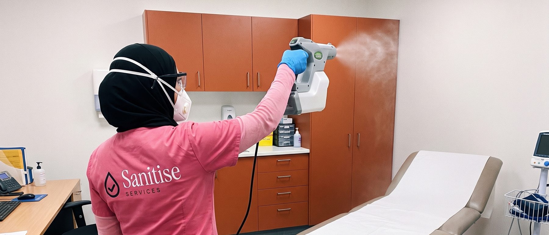 Fogging a consulting room